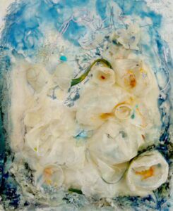 Amazing translucent encaustic with airy feel